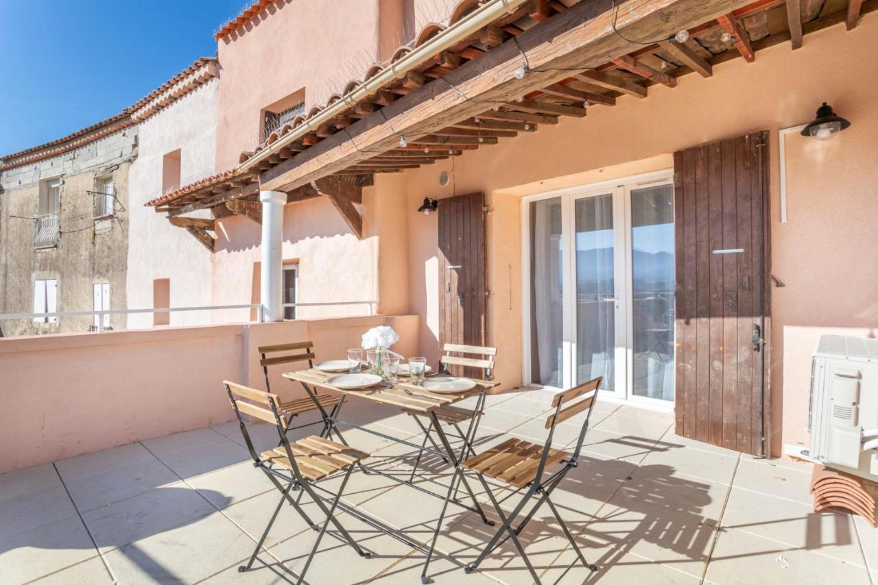 Mont Ventoux - Terrasse - Vue Degagee - Linge De Qualite - Fibre - Confort Gardanne Exterior foto